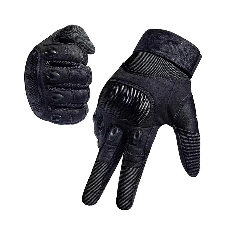 Motorcycle Glove Knuckle - ผู้ชายเต็มนิ้วยุทธวิธีถุงมือหน้าจอสัมผัสเข้ากันได้ฮาร์ดขาป้องกันสําหรับปืนเพนท์บอลรถจักรยานยนต์ทหาร