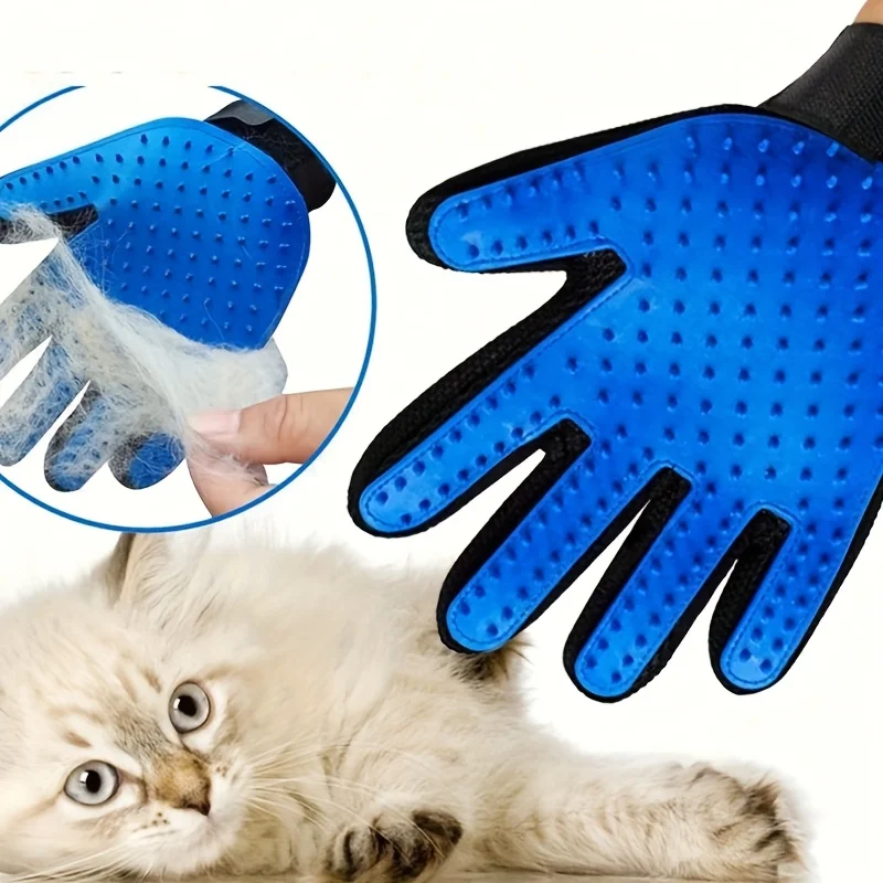 Rubber Glove Cleaning - ถุงมือสำหรับสัตว์เลี้ยง ถุงมือกรูมมิ่งสำหรับแมว หวีสำหรับแมว แปรงอาบน้ำ แปรงทำความสะอาดขน ถุงมือทำความสะอาดขน