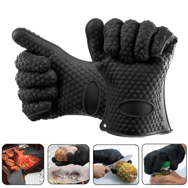 Rubber Glove Cleaning - ถุงมือตะแกรงย่างบาร์บีคิวนวมสำหรับ230 1/2ชิ้นถุงมือซิลิโคนกันความร้อนสำหรับใช้ในครัว