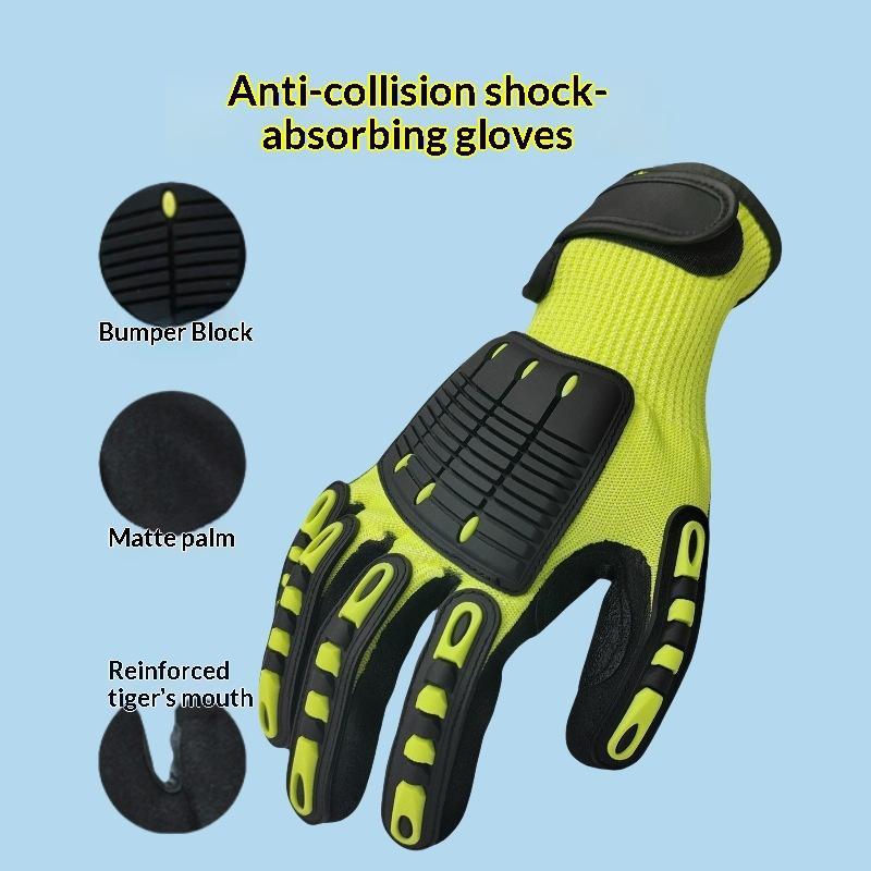 Nitrile Mechanic Glove - ถุงมือทำงานแบบหนา 1 คู่ ทนทานต่อการตัดและการกระแทก กันน้ำมัน พร้อมเคลือบไนไตรล์ที่ฝ่ามือ