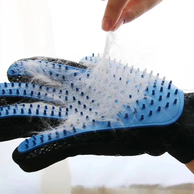 Rubber Glove Cleaning - ถุงมือสัตว์เลี้ยง Cat Grooming ถุงมือ Cat Hair