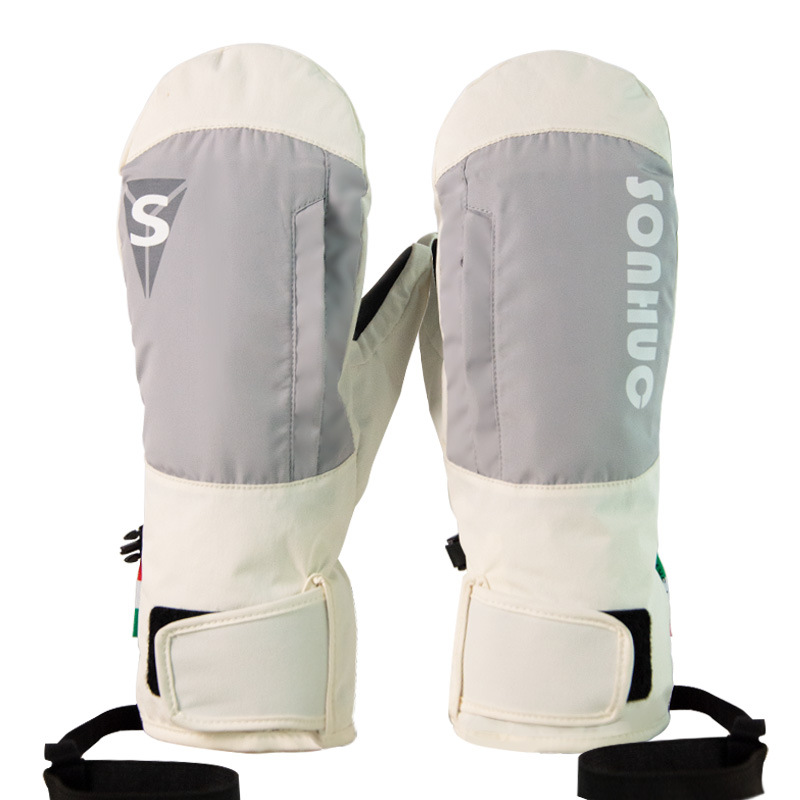 Winter Glove Insulated - กีฬากลางแจ้งผู้ชายภูเขาถุงมือสกีฤดูหนาวกันน้ำผู้หญิงถุงมือหิมะรถจักรยานยนต์ฉนวนสโนว์บอร์ดมิทส์