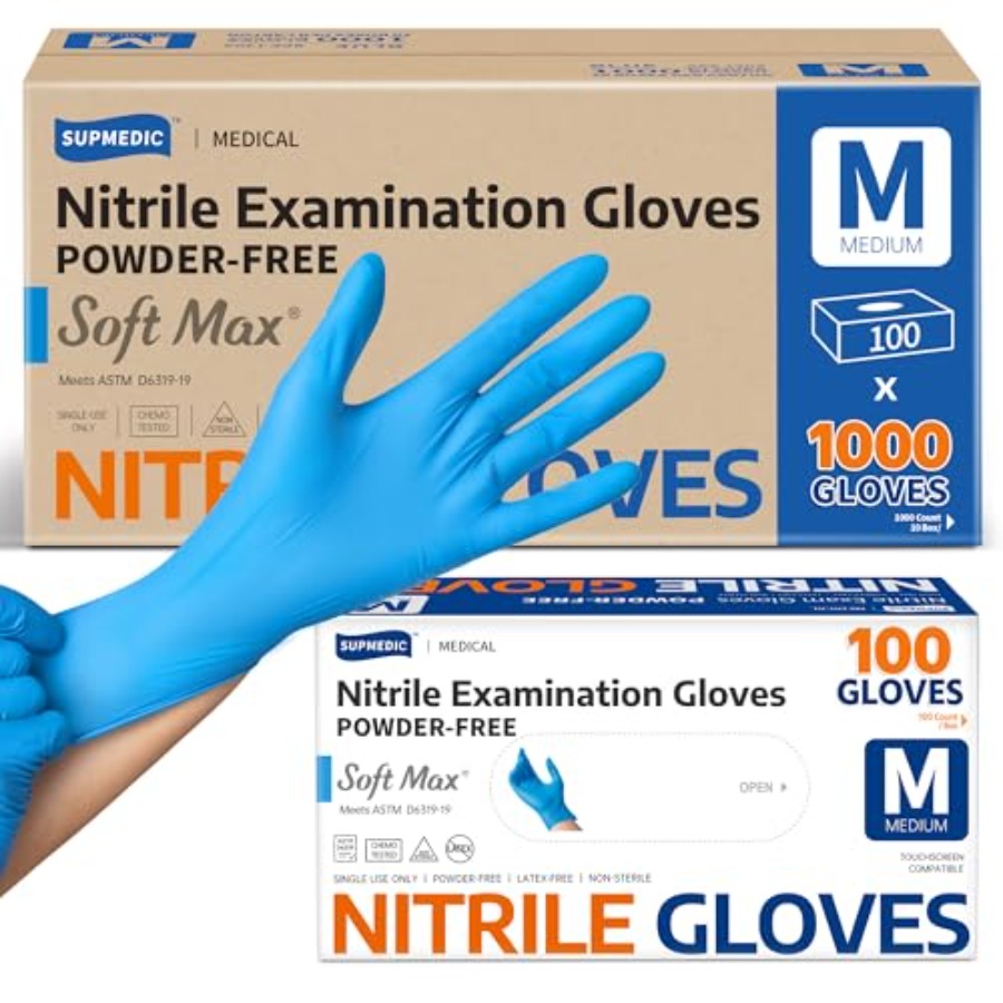 Exam Glove Nitrile - เมดิคอล ซอฟท์ แม็กซ์ ™ ถุงมือไนไตรล์สำหรับตรวจโรค 1000