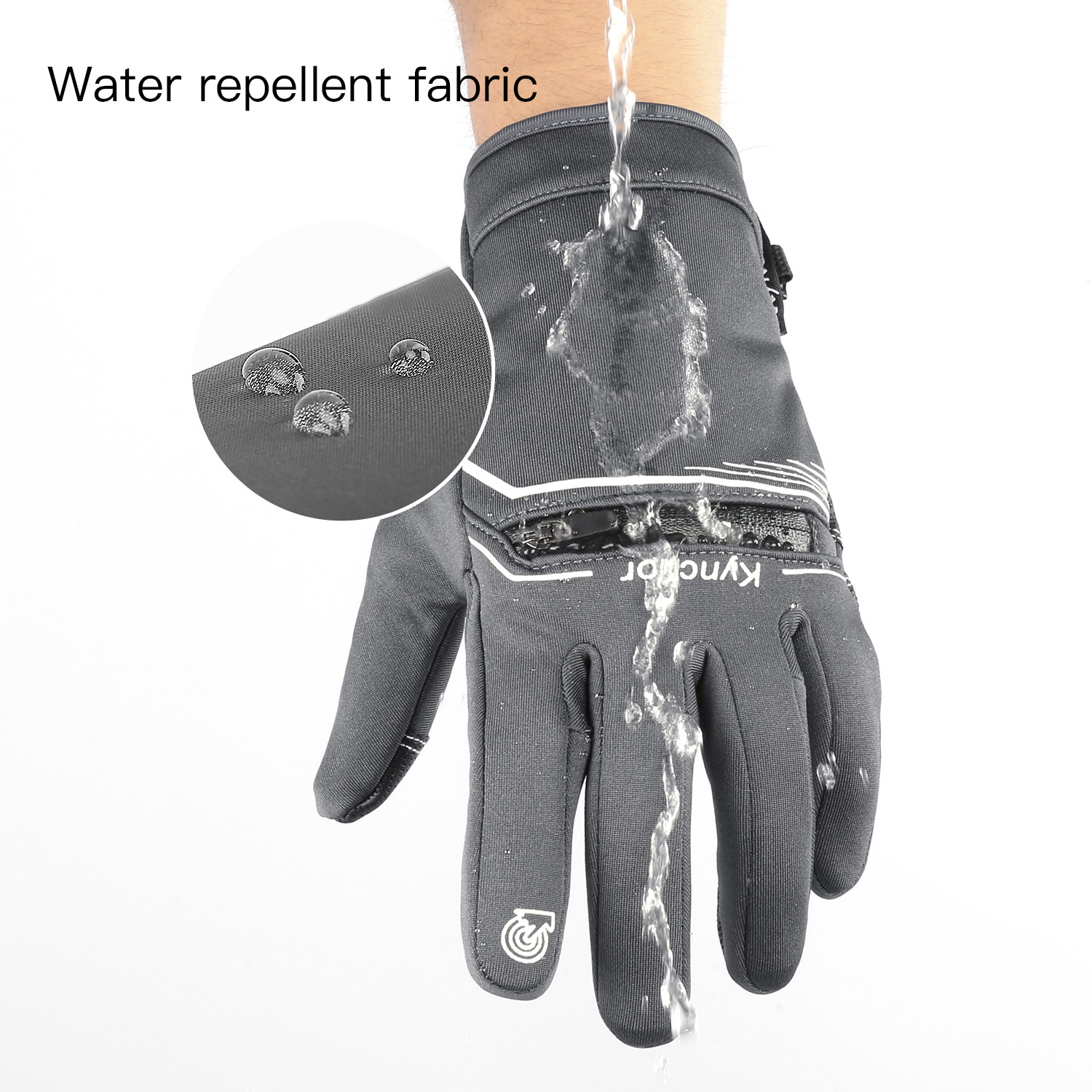 Ski Glove Waterproof - ฤดูหนาวขี่จักรยานถุงมือผู้ชายผู้หญิงกันน้ําWindproofหน้าจอสัมผัสจักรยานถุงมืออุ่นเย็นสภาพอากาศวิ่งกีฬาเดินป่าสกีMitten