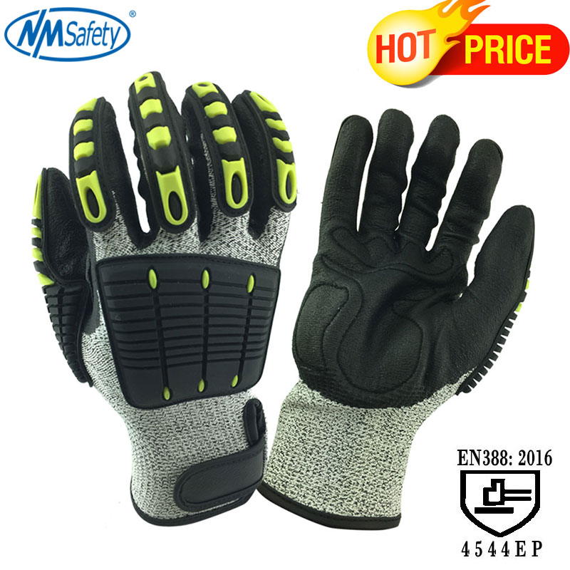 Work Glove Impact - NMSafety Anti การสั่นสะเทือนความปลอดภัยถุงมือทำงานกันกระแทกถุงมือ Anti Impact Mechanics