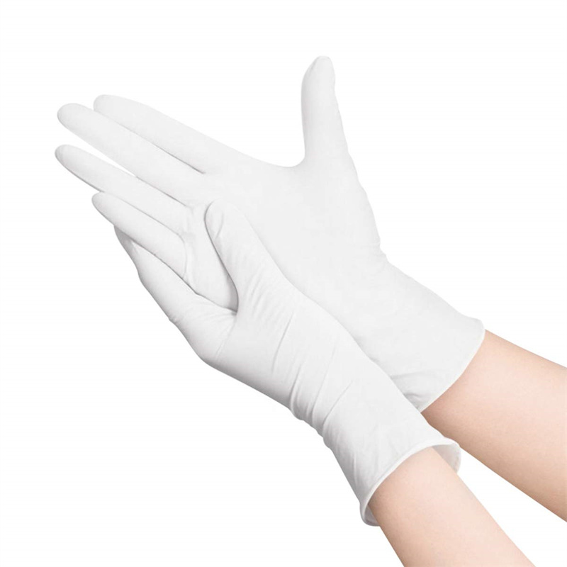 Exam Glove Nitrile - ถุงมือไนไตรล์สีขาวแบบใช้แล้วทิ้ง 100 50 20 Latex ฟรีถุงมือสอบสําหรับ