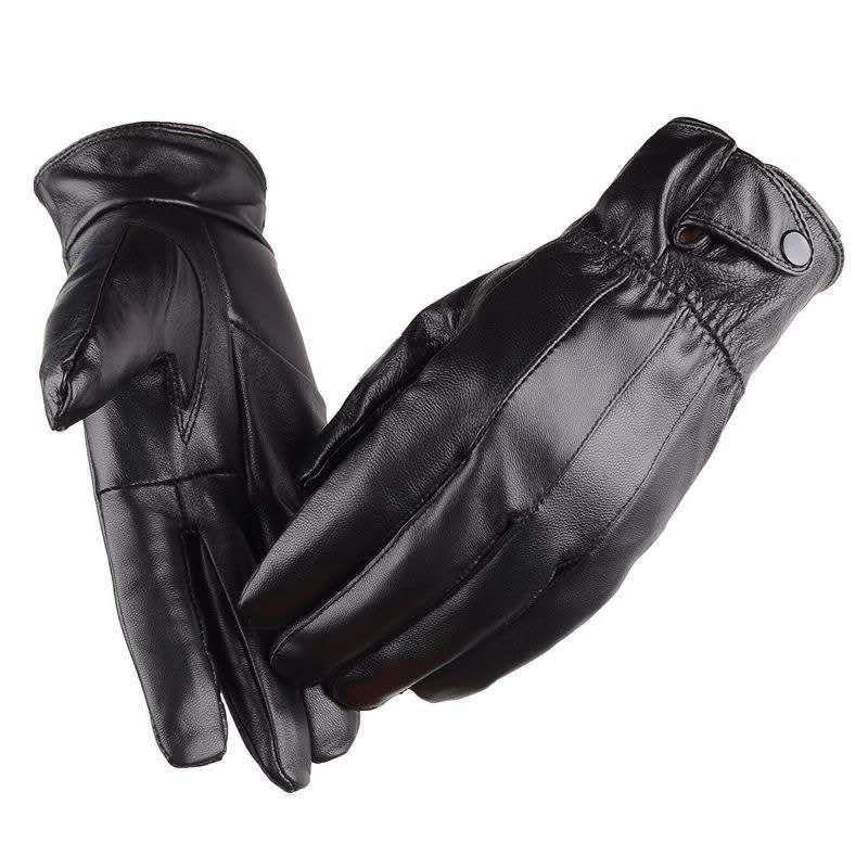ถุงมือกันน้ำสำหรับกีฬาสีดำผู้ช - Leather Driving Glove บทวิจารณ์และราคา