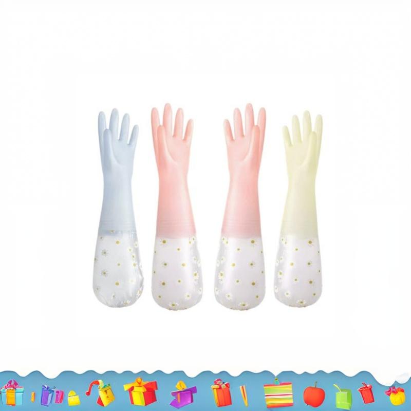 ถุงมือยางกันน้ำลายดอกไม้สำหรับ - Rubber Glove Cleaning บทวิจารณ์และราคา