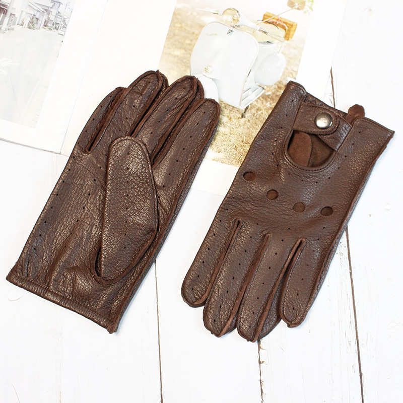 ฤดูร้อนขับรถ Deerskin Full Fin - Leather Driving Glove บทวิจารณ์และราคา