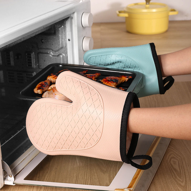 ถุงมือฉนวนกันความร้อน 2 ชิ้น,  - Oven Mitt Silicone บทวิจารณ์และราคา