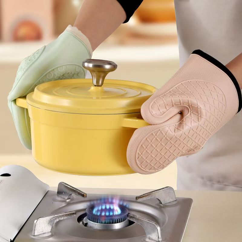 ถุงมือฉนวนกันความร้อน 2 ชิ้น,  - Oven Mitt Silicone บทวิจารณ์และราคา