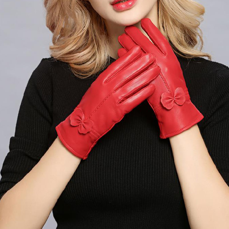 ผู้หญิงหนังฤดูหนาว WARM ถุงมือ - Wool Glove Lined บทวิจารณ์และราคา