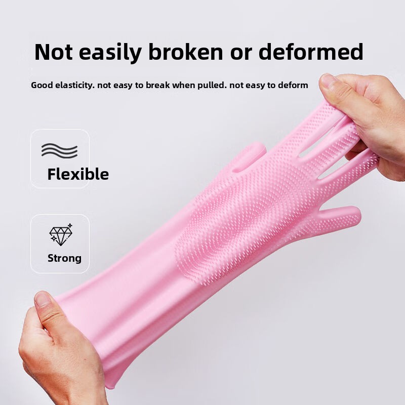 ถุงมือซิลิโคนสำหรับล้างจาน, ถุ - Dish Glove Rubber บทวิจารณ์และราคา
