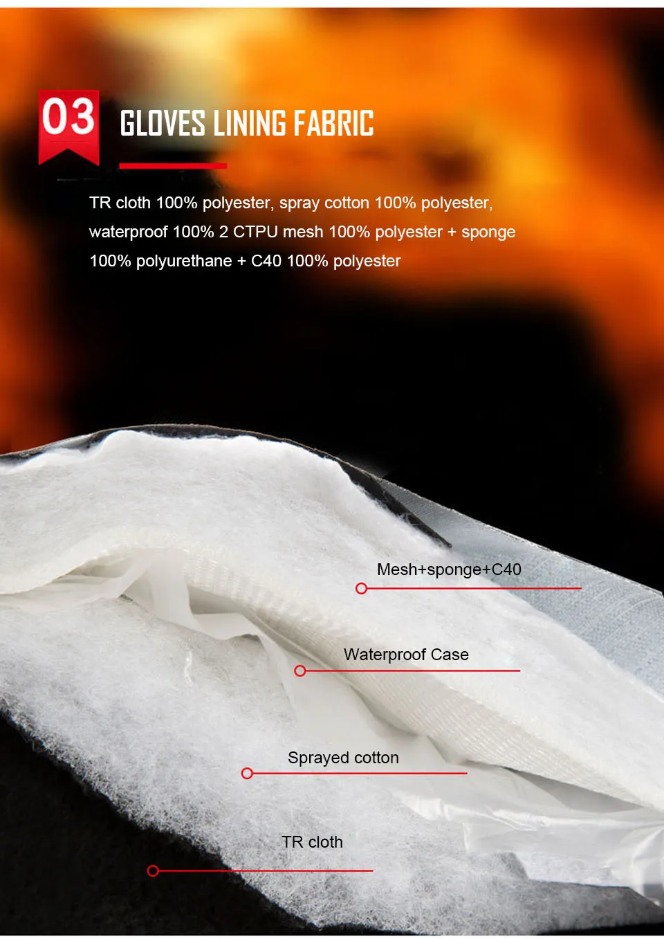 ถุงมือฤดูหนาว3M ผ้าฝ้ายเครื่อง - Winter Glove Insulated บทวิจารณ์และราคา