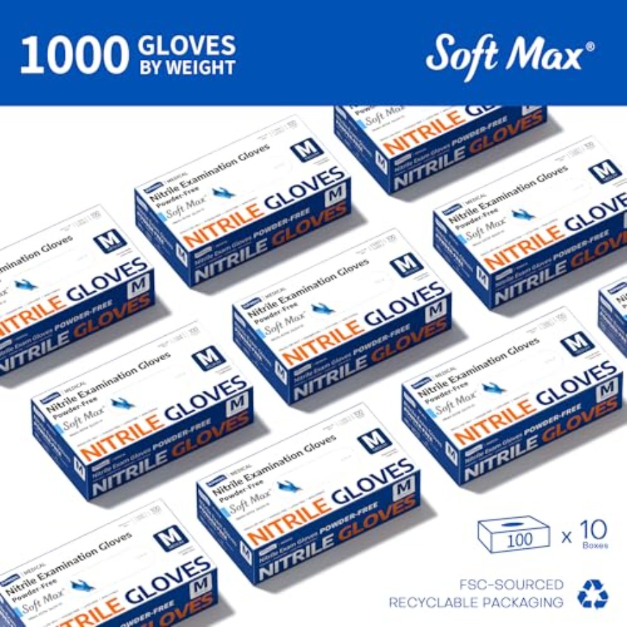 เมดิคอล ซอฟท์ แม็กซ์ ™   ถุงมื - Exam Glove Nitrile บทวิจารณ์และราคา