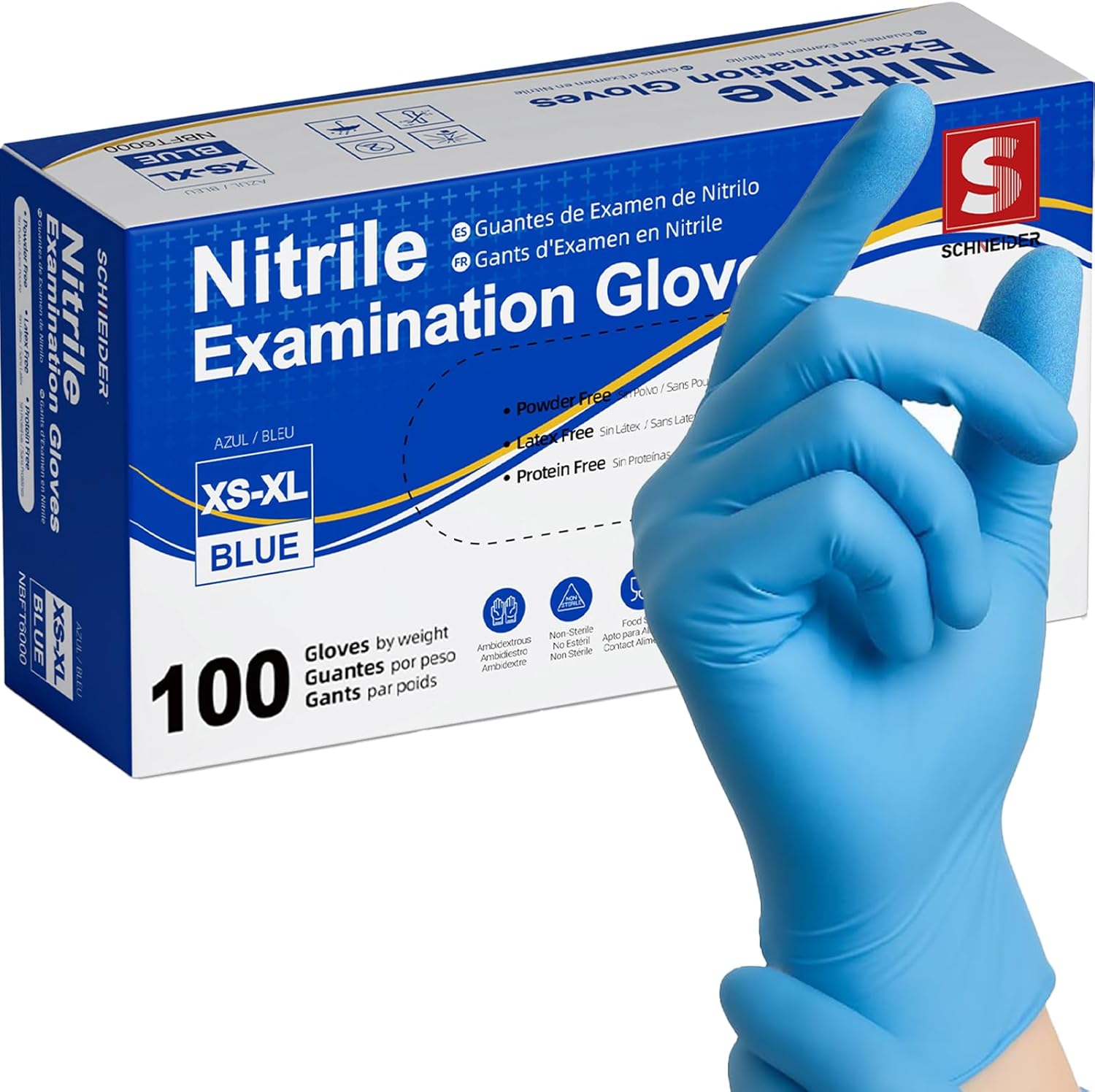 ถุงมือตรวจโรคไนไตรล์เกรดทางการ - Exam Glove Nitrile บทวิจารณ์และราคา