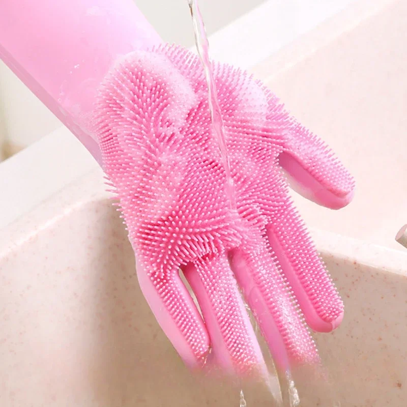 ถุงมือล้างจานซิลิโคนแบบใช้ซ้ำไ - Dish Glove Rubber บทวิจารณ์และราคา