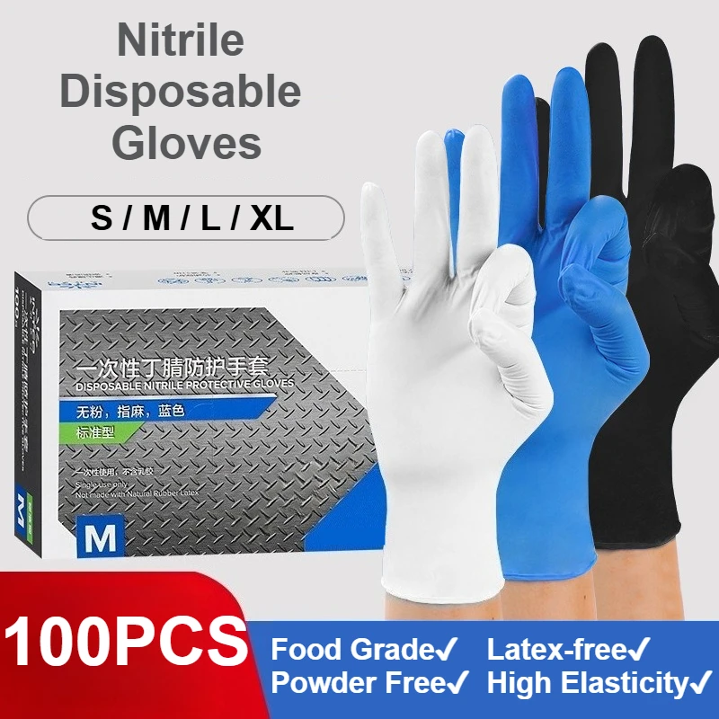 ถุงมือไนไตรล์แบบใช้แล้วทิ้ง 10 - Exam Glove Nitrile บทวิจารณ์และราคา
