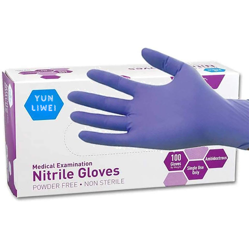 ถุงมือไนไตรล์สีม่วงนุ่มพิเศษแบ - Exam Glove Nitrile บทวิจารณ์และราคา