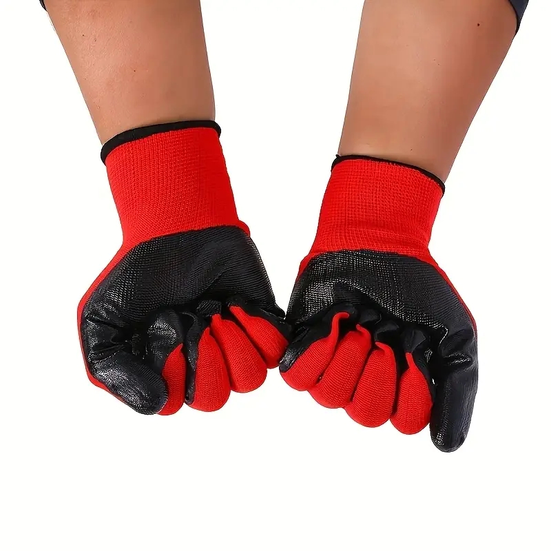 ถุงมือทำงานนิรภัยเคลือบไนไตรล์ - Nitrile Mechanic Glove บทวิจารณ์และราคา