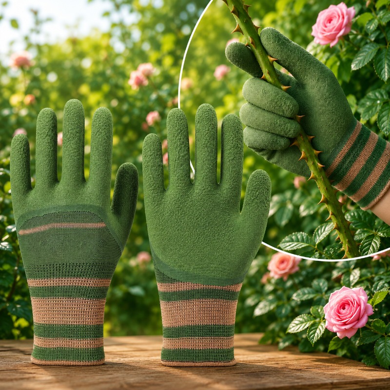 ถุงมือทำสวนอเนกประสงค์ ป้องกัน - Gardening Glove Waterproof บทวิจารณ์และราคา