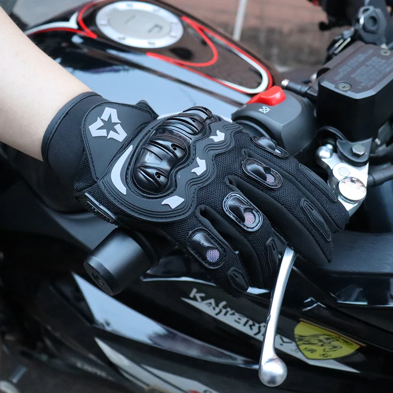 ถุงมือขี่มอเตอร์ไซค์แบบเต็มนิ้ - Motorcycle Glove Knuckle บทวิจารณ์และราคา
