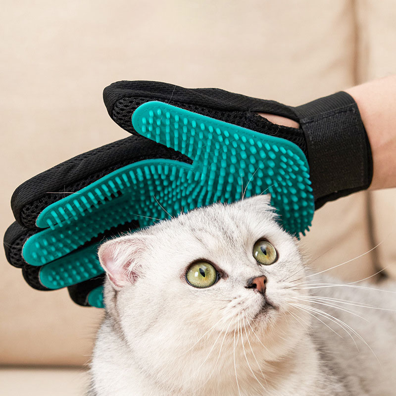 ถุงมือสำหรับกรูมมิ่งสัตว์เลี้ย - Rubber Glove Cleaning บทวิจารณ์และราคา