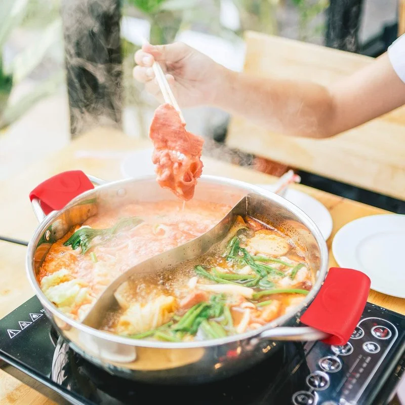 ถุงมือซิลิโคน2ชิ้นกันความร้อนไ - Oven Mitt Silicone บทวิจารณ์และราคา