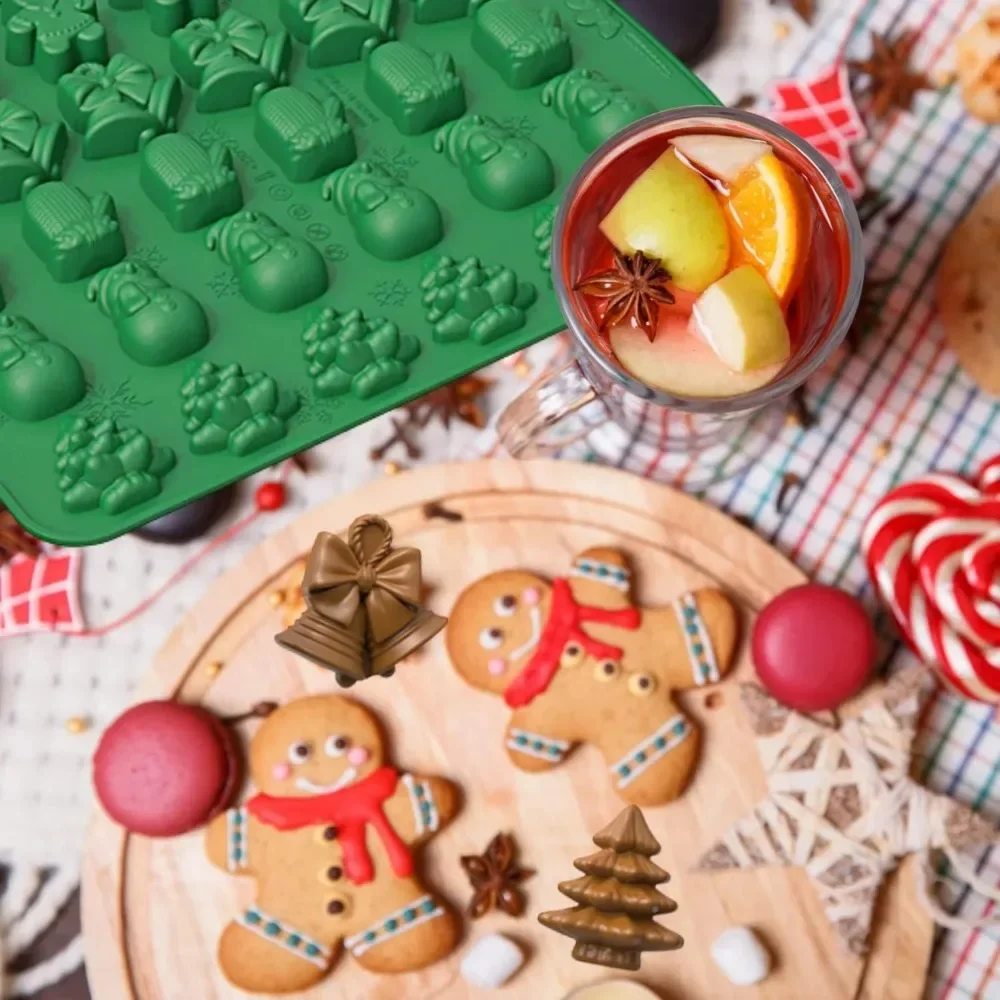 คริสต์มาสซิลิโคนช็อกโกแลตแม่พิ - Oven Mitt Silicone บทวิจารณ์และราคา