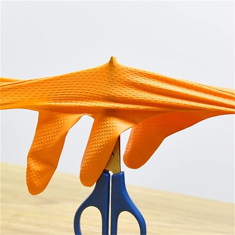 ถุงมือไนไตรล์สีส้มแบบหนา 8 มิล - Nitrile Mechanic Glove บทวิจารณ์และราคา