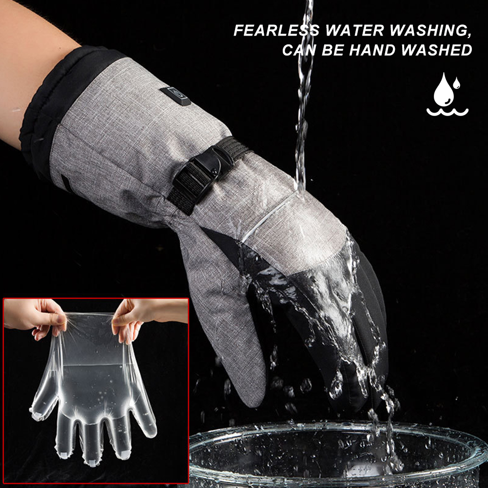 ถุงมืออุ่นไฟฟ้า ผู้ชาย ผู้หญิง - Ski Glove Waterproof บทวิจารณ์และราคา