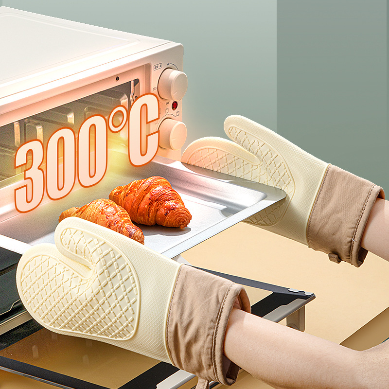 ถุงมือกันความร้อนซิลิโคนแบบหนา - Oven Mitt Silicone บทวิจารณ์และราคา
