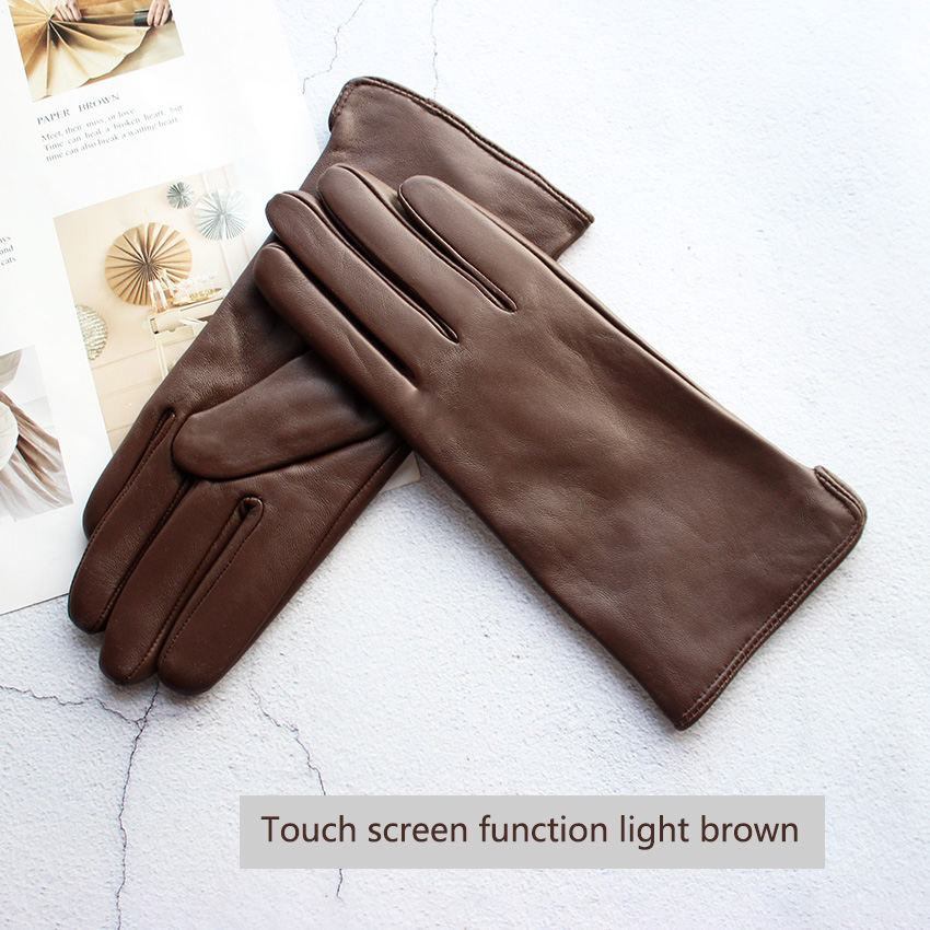 ถุงมือหนังแกะสีสำหรับผู้หญิง ท - Leather Driving Glove บทวิจารณ์และราคา