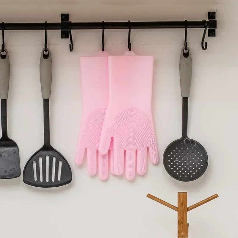 ถุงมือยางสำหรับใช้ในครัวเรือน  - Dish Glove Rubber บทวิจารณ์และราคา