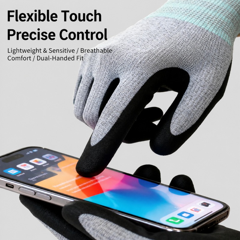 ถุงมือทำงานเคลือบไนไตรล์โพลีเอ - Nitrile Mechanic Glove บทวิจารณ์และราคา