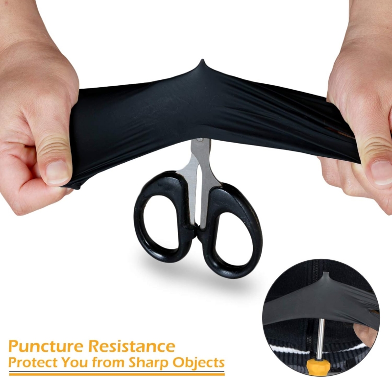 ถุงมือไนไตรล์สีดำ 100 ชิ้น ถุง - Latex Disposable Glove บทวิจารณ์และราคา