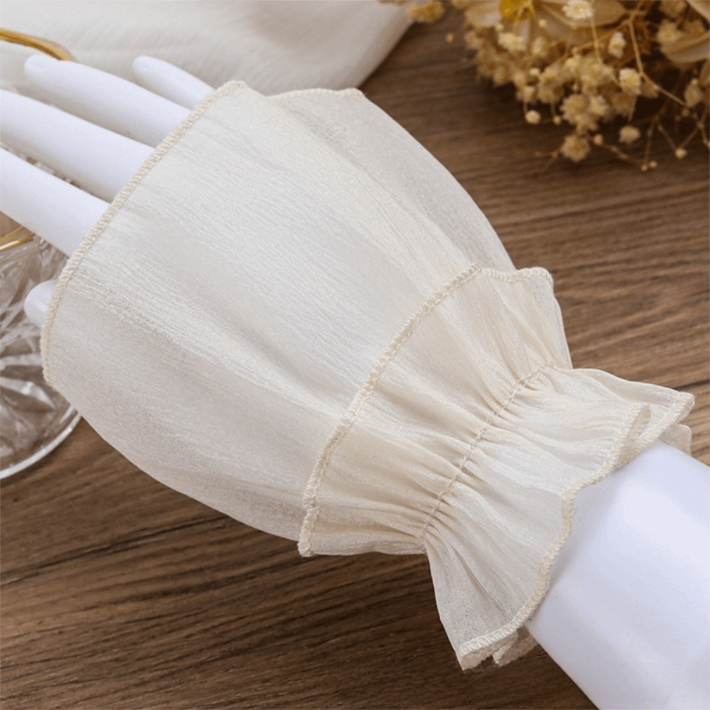 ปลอกแขนจีบระบายแบบถอดได้ ประดั - Fingerless Glove Knit บทวิจารณ์และราคา