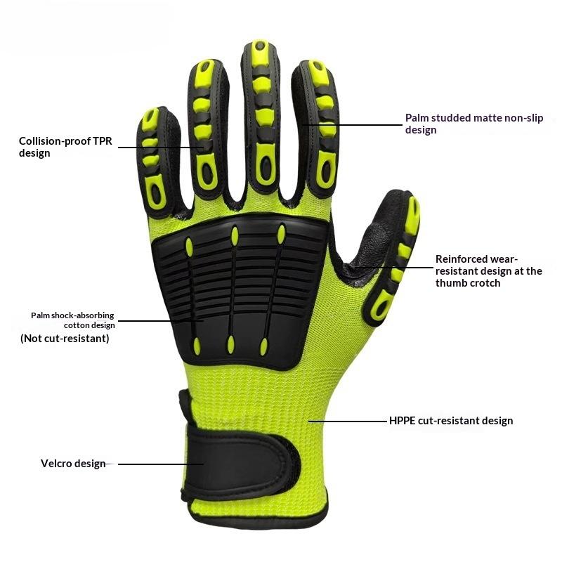 ถุงมือทำงานป้องกันการบาด ป้องก - Work Glove Impact บทวิจารณ์และราคา