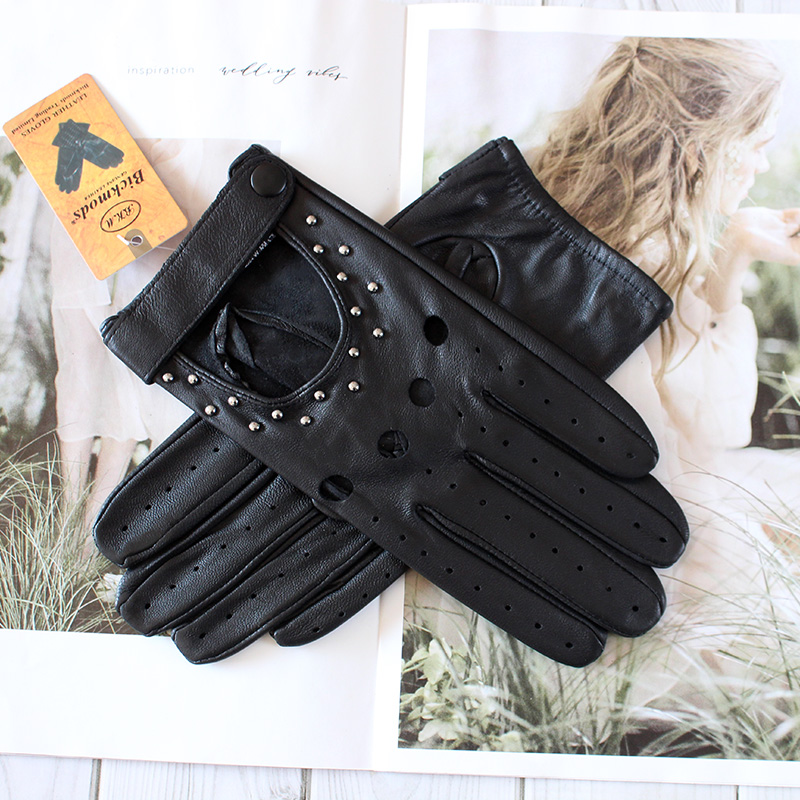ฤดูร้อนขับรถถุงมือหนังผู้หญิงห - Leather Driving Glove บทวิจารณ์และราคา