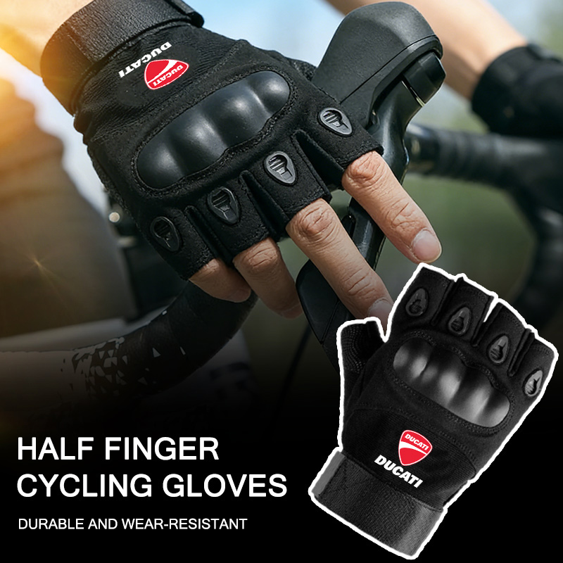 ถุงมือยุทธวิธีแบบแข็งครึ่งนิ้ว - Motorcycle Glove Knuckle บทวิจารณ์และราคา